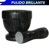 MORTERO MOLCAJETE O CUENCO Y PILÓN DE MÁRMOL