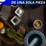 MORTERO MOLCAJETE O CUENCO Y PILÓN DE MÁRMOL