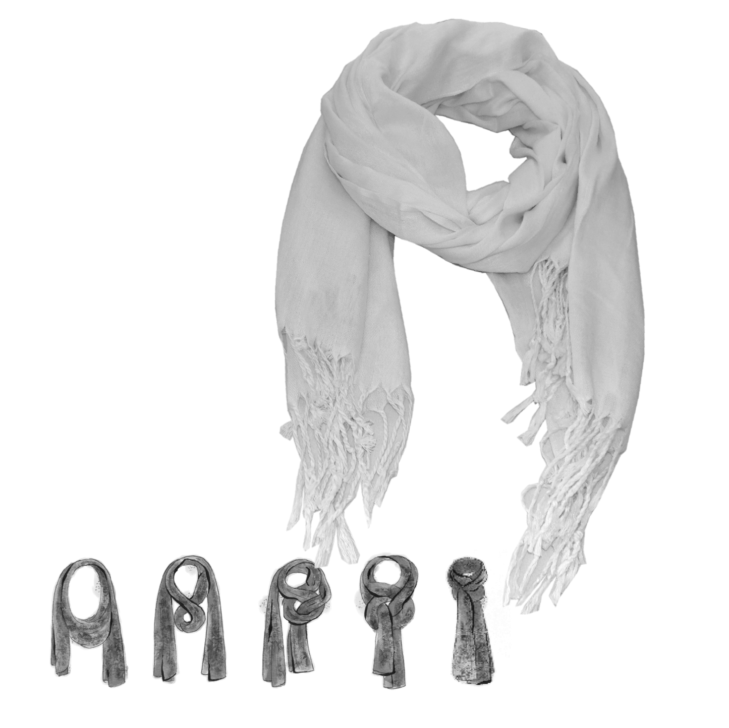 PASHMINA CHAL BUFANDA AGRADABLE Y LIGERO FINA