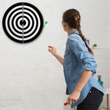Juego de Dardos, 2 Dianas en 1, 40 cm de Diámetro, 6 Dardos Punta de Acero 2 Colores Distintos. Jugar con Amigos y Familia, Fácil Instalación en Casa y Oficina