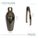 JUEGO DE BAR, SET DE 5 PIEZAS PARA BAR, MIXOLOGÍA, COCTELERAS ACERO INOXIDABLE