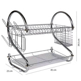 ESCURRIDOR DE TRASTES 2 NIVELES 45 cm 18”