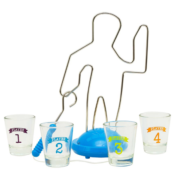CHIC-FANTASY Juego para beber de castigo eléctrico buzz wire drinking game El Buzz juego de alambre para beber