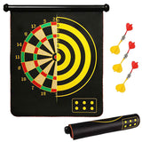 Juego de Dardos, 2 Dianas, de 42 x 51 cm, 6 Dardos Punta de Acero Magnético, 2 Colores Distintos. Jugar con Amigos y Familia, Fácil Instalación en Casa y Oficina