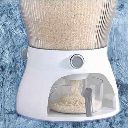 RD ROYAL COOK Dispensador de Semillas, Dispensador de Granos y alimentos secos, Dispensador con capacidad de 10 L. 4 separadores para mesa
