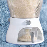 RD ROYAL COOK Dispensador de Semillas, Dispensador de Granos y alimentos secos, Dispensador con capacidad de 10 L. 4 separadores para mesa