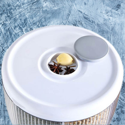 RD ROYAL COOK Dispensador de Semillas, Dispensador de Granos y alimentos secos, Dispensador con capacidad de 10 L. 4 separadores para mesa